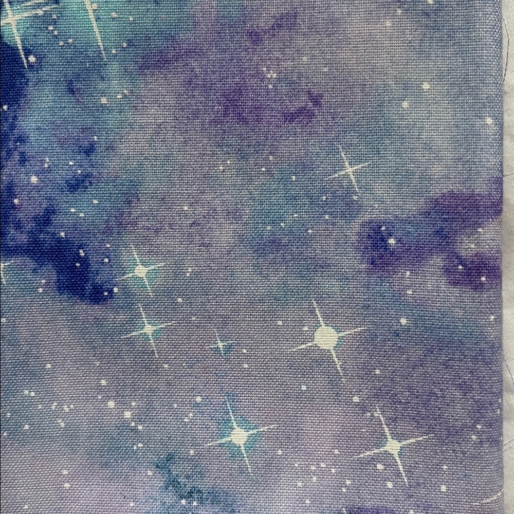 ✨$5 OFF BUNDLE✨ Cotton Fat Quarters Green Blue Purple Star Galaxy Print Quilting - Picture 7 of 12